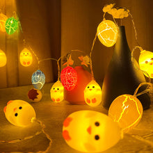 Load image into Gallery viewer, Easter Eggs Rabbits Chick Light Decoration Batteries Copper Wire LED String Lights Home Outdoor Easter Party Decorations
