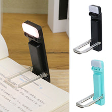 Load image into Gallery viewer, LED Clip-on Bookmark Book Light USB Rechargeable Reading Light Mini Led Brightness Adjustable Portable Bedside Desk Light
