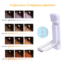 Load image into Gallery viewer, LED Clip-on Bookmark Book Light USB Rechargeable Reading Light Mini Led Brightness Adjustable Portable Bedside Desk Light
