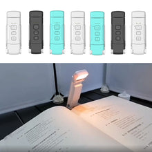 Load image into Gallery viewer, LED Clip-on Bookmark Book Light USB Rechargeable Reading Light Mini Led Brightness Adjustable Portable Bedside Desk Light
