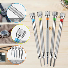 Load image into Gallery viewer, Precision Screwdriver Set 0.6-2.0mm High Hardness Steel Micro Cross Screwdriver Kit For Watch Eyeglasses Jewelry Repair Tool
