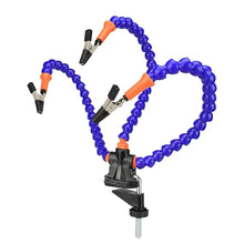 Load image into Gallery viewer, Multi Soldering Helping Hand Tool Table Clip Third Hand Soldering Stand Welding PCB Holder Flexible Arm Soldering Tool
