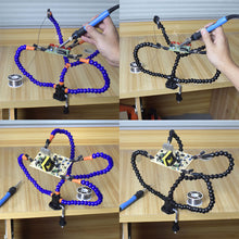 Load image into Gallery viewer, Multi Soldering Helping Hand Tool Table Clip Third Hand Soldering Stand Welding PCB Holder Flexible Arm Soldering Tool
