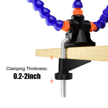 Load image into Gallery viewer, Multi Soldering Helping Hand Tool Table Clip with Magnifying Glass Third Hand Soldering Stand Welding PCB Holder Flexible Arm Soldering Tool

