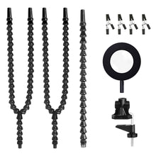 Load image into Gallery viewer, Multi Soldering Helping Hand Tool Table Clip with Magnifying Glass Third Hand Soldering Stand Welding PCB Holder Flexible Arm Soldering Tool
