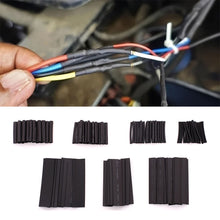 Load image into Gallery viewer, 127pcs Black Red Heat Shrink Tubing 2:1 Assortment Polyolefin Tube Car Cable Sleeving Wrap Wire Kit Insulation Sleeving
