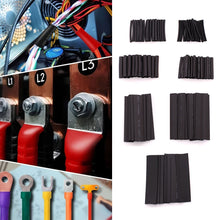 Load image into Gallery viewer, 127pcs Black Red Heat Shrink Tubing 2:1 Assortment Polyolefin Tube Car Cable Sleeving Wrap Wire Kit Insulation Sleeving
