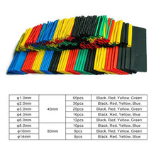 Load image into Gallery viewer, 164pcs Colorful Heat Shrink Tubing 2:1 Assortment Polyolefin Tube Car Cable Sleeving Wrap Wire Kit Insulation Sleeving
