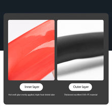 Load image into Gallery viewer, 2m Black Red Heat Shrink Tubing 3:1 Assortment Polyolefin Tube Car Cable Sleeving Wrap Wire Kit Insulation Sleeving
