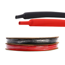 Load image into Gallery viewer, 2m Black Red Heat Shrink Tubing 3:1 Assortment Polyolefin Tube Car Cable Sleeving Wrap Wire Kit Insulation Sleeving

