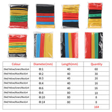 Load image into Gallery viewer, 127-328pcs Heat-shrink Tubing Thermoresistant Tube 2:1 Heat Shrink Wrapping Kit Electrical Connection Wire Cable Insulation Sleeving
