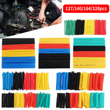 Load image into Gallery viewer, 127-328pcs Heat-shrink Tubing Thermoresistant Tube 2:1 Heat Shrink Wrapping Kit Electrical Connection Wire Cable Insulation Sleeving
