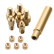 Load image into Gallery viewer, Heat Insert Nut Iron Tip M2 M3 M4 M5 M6 M8 Brass Thread Embedded Kit Heat Insertion Tool for Plastic 3D Printer Soldering Iron

