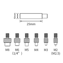 Load image into Gallery viewer, Heat Insert Nut Iron Tip M2 M3 M4 M5 M6 M8 Brass Thread Embedded Kit Heat Insertion Tool for Plastic 3D Printer Soldering Iron
