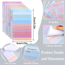 Load image into Gallery viewer, Multicolors Lined To Do List Sticky Notes Portable Self-adhesive Memo Pad Notepad Office Notes Stationery School Supplies
