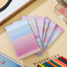 Load image into Gallery viewer, Multicolors Lined To Do List Sticky Notes Portable Self-adhesive Memo Pad Notepad Office Notes Stationery School Supplies
