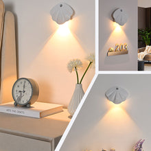 Load image into Gallery viewer, Shell Shape Wiring-Free Rechargeable Human Body Sensor Light Smart Led Night Light LED Corridor Staircase Magnetic Indoor Wall Light
