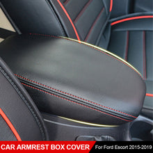 Load image into Gallery viewer, Car Armrest Box Center Console Lid Armrest Cover Interior Accessories Microfiber Leather Cover For Ford Escort 2015-2019
