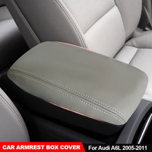 Load image into Gallery viewer, Car Armrest Box Center Console Lid Armrest Cover Interior Accessories Microfiber Leather Cover For Audi A6L 2005-2011
