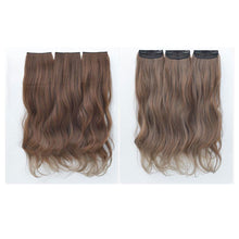 Load image into Gallery viewer, 3pcs Large Wavy Wig Pieces Women's Natural Simulation Wig Pieces Increase Hair Volume Fluffy Long Curly Hair Synthetic Wig
