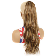 Load image into Gallery viewer, Elastic Mesh Drawstring Wig Ponytail Water Ripple Long Curly Hair Synthetic Wig High Temperature Silk Hair Extensions

