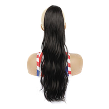 Load image into Gallery viewer, Elastic Mesh Drawstring Wig Ponytail Water Ripple Long Curly Hair Synthetic Wig High Temperature Silk Hair Extensions

