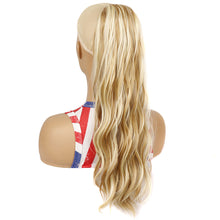 Load image into Gallery viewer, Elastic Mesh Drawstring Wig Ponytail Water Ripple Long Curly Hair Synthetic Wig High Temperature Silk Hair Extensions
