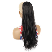 Load image into Gallery viewer, Elastic Mesh Drawstring Wig Ponytail Water Ripple Long Curly Hair Synthetic Wig High Temperature Silk Hair Extensions
