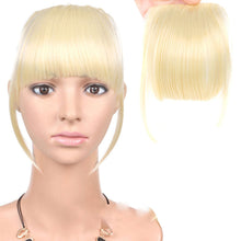Load image into Gallery viewer, Synthetic Wig Bangs Natural Seamless Wig Piece Lengthened Sideburns Bangs High Temperature Silk Bangs Wig for Women
