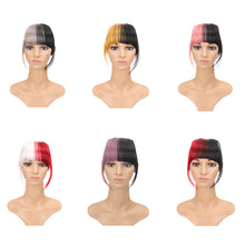 Load image into Gallery viewer, Synthetic Wig Bangs Natural Seamless Wig Piece Lengthened Sideburns Bangs High Temperature Silk Bangs Wig for Women

