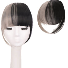 Load image into Gallery viewer, Synthetic Wig Bangs Natural Seamless Wig Piece Lengthened Sideburns Bangs High Temperature Silk Bangs Wig for Women
