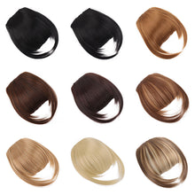 Load image into Gallery viewer, Synthetic Wig Bangs Natural Seamless Wig Piece Lengthened Sideburns Bangs High Temperature Silk Bangs Wig for Women
