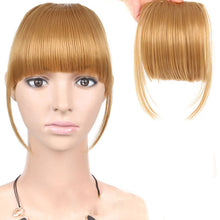 Load image into Gallery viewer, Synthetic Wig Bangs Natural Seamless Wig Piece Lengthened Sideburns Bangs High Temperature Silk Bangs Wig for Women
