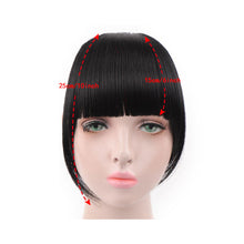 Load image into Gallery viewer, Synthetic Wig Bangs Natural Seamless Wig Piece Lengthened Sideburns Bangs High Temperature Silk Bangs Wig for Women

