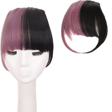 Load image into Gallery viewer, Synthetic Wig Bangs Natural Seamless Wig Piece Lengthened Sideburns Bangs High Temperature Silk Bangs Wig for Women
