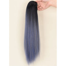 Load image into Gallery viewer, Mini Gripping Clip Ponytail Wig Gradient Long Straight Hair Natural Seamless Synthetic Ponytail Wig Hair Extensions for Women
