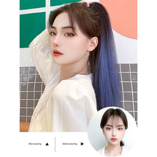 Load image into Gallery viewer, Mini Gripping Clip Ponytail Wig Gradient Long Straight Hair Natural Seamless Synthetic Ponytail Wig Hair Extensions for Women
