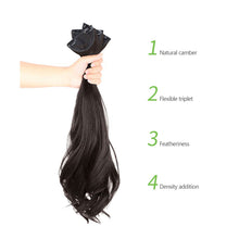 Load image into Gallery viewer, 3pcs Wig Pieces Natural Simulation Synthetic Wig Increase Hair Volume Fluffy Long Curly Hair Invisible Hair Extensions for Women
