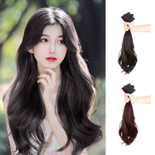 Load image into Gallery viewer, 3pcs Wig Pieces Natural Simulation Synthetic Wig Increase Hair Volume Fluffy Long Curly Hair Invisible Hair Extensions for Women
