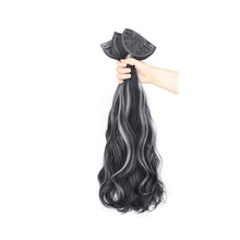 Load image into Gallery viewer, 3pcs Wig Pieces Natural Simulation Synthetic Wig Highlight Dyeing Fluffy Long Curly Hair Invisible Hair Extensions for Women
