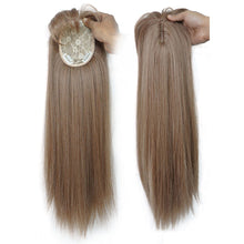 Load image into Gallery viewer, High Temperature Silk Wig Piece Long Straight Hair Wig Piece Fluffy Increase Hair Volume Synthetic Simulation Wig
