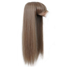 Load image into Gallery viewer, High Temperature Silk Wig Piece Long Straight Hair Wig Piece Fluffy Increase Hair Volume Synthetic Simulation Wig
