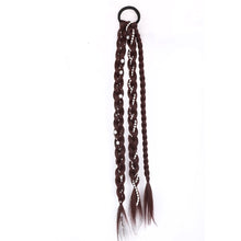 Load image into Gallery viewer, Pearl Braid Wig Synthetic Wig Hair Rope Braided Hair Long Ponytail Hair Extensions False Hair Piece for Women
