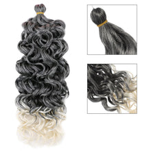 Load image into Gallery viewer, Multicolored Crochet Wig Fashionable Fluffy Natural Long Curly Hair 20inch Synthetic Hair Extensions for Women
