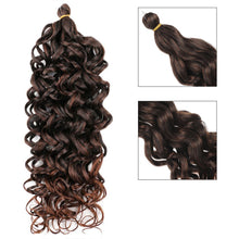 Load image into Gallery viewer, Multicolored Crochet Wig Fashionable Fluffy Natural Long Curly Hair 20inch Synthetic Hair Extensions for Women
