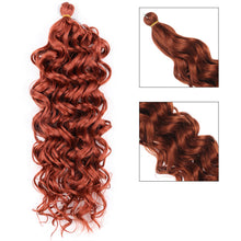 Load image into Gallery viewer, Multicolored Crochet Wig Fashionable Fluffy Natural Long Curly Hair 20inch Synthetic Hair Extensions for Women
