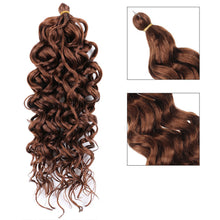 Load image into Gallery viewer, Multicolored Crochet Wig Fashionable Fluffy Natural Long Curly Hair 20inch Synthetic Hair Extensions for Women

