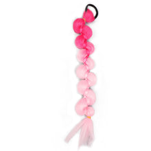 Load image into Gallery viewer, Colorful Gradient Wig Ponytail Braid Personalized Elastic Hair Rope Long Ponytail Synthetic Hair Extensions for Women

