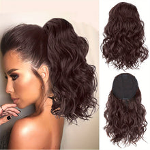 Load image into Gallery viewer, Elastic Mesh Drawstring Ponytail Wig Synthetic Simulation Short Curly Ponytail High Temperature Silk Hair Extensions
