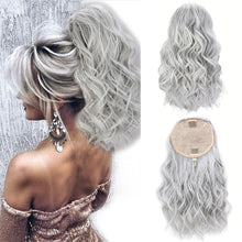 Load image into Gallery viewer, Elastic Mesh Drawstring Ponytail Wig Synthetic Simulation Short Curly Ponytail High Temperature Silk Hair Extensions

